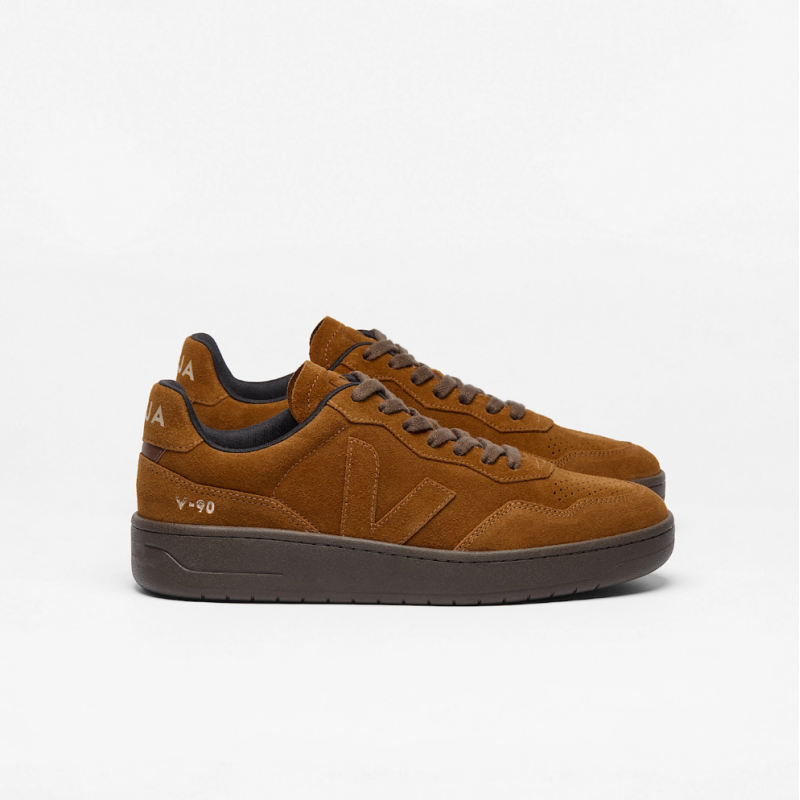 VEJA V-90 Suede Cognac Eagle VD0320929B | Sketba