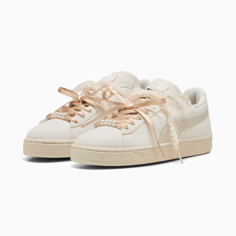 PUMA Suede Bloom Wns Frosted Ivory Silver | Sketba