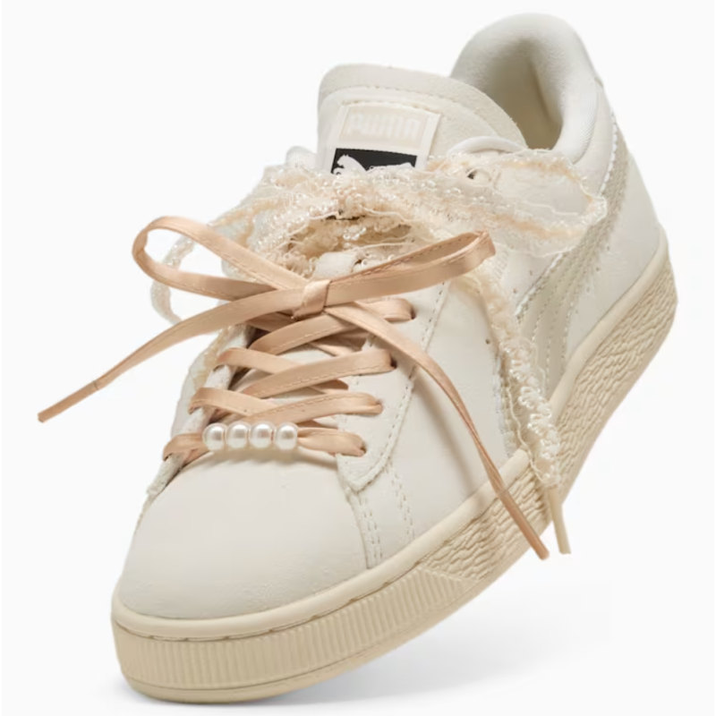 PUMA Suede Bloom Wns Frosted Ivory Silver | Sketba